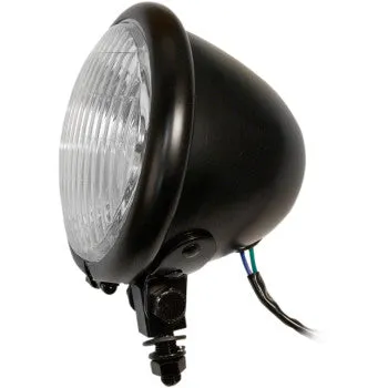 4 ½" Round Black Headlight