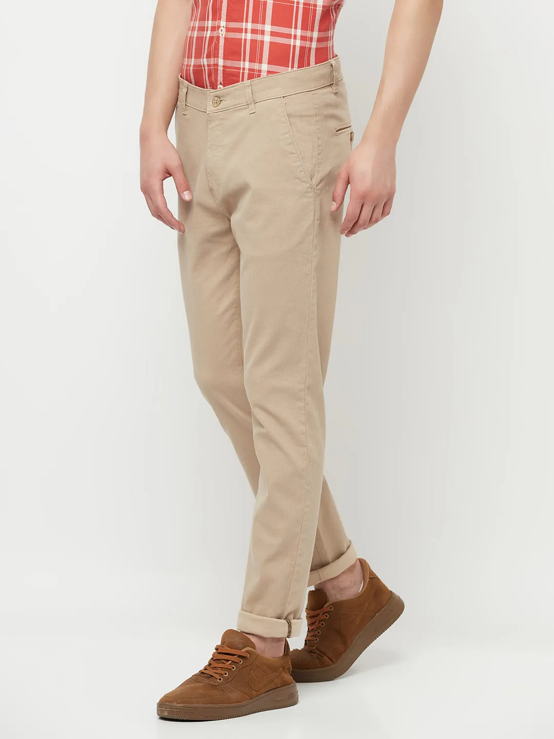 Beige  Trousers
