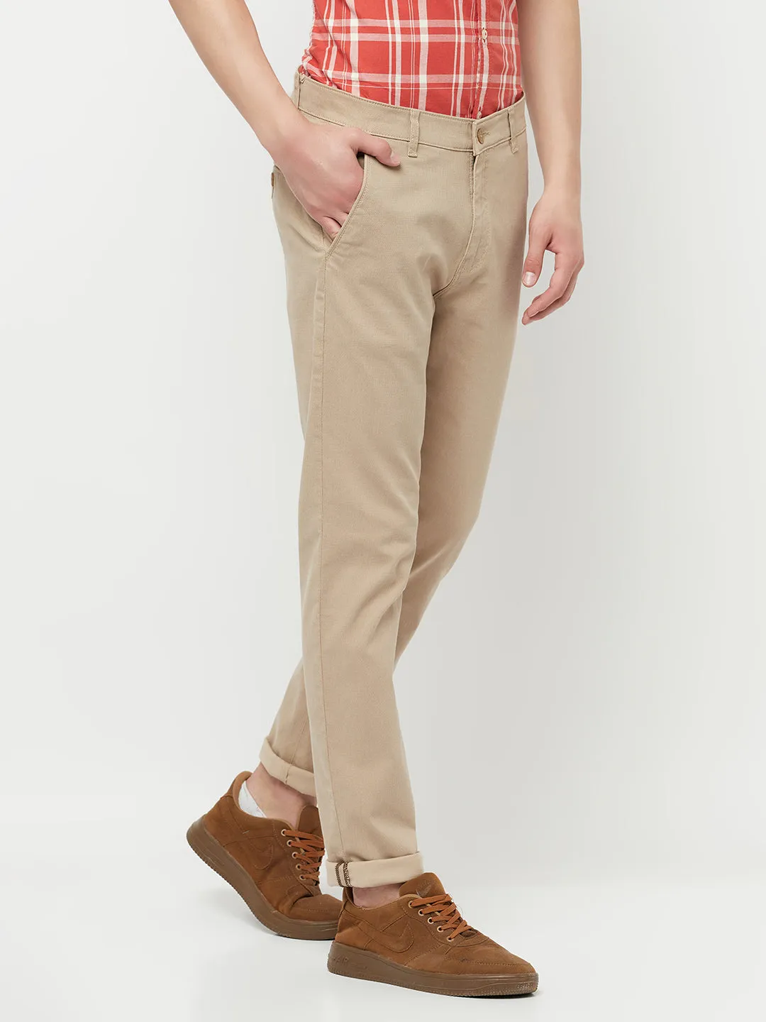 Beige  Trousers