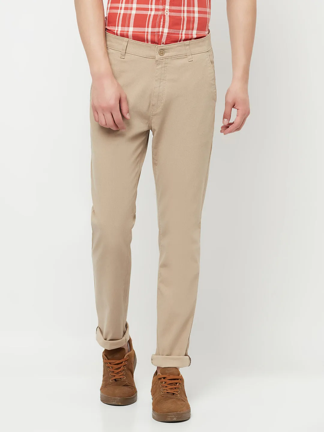 Beige  Trousers