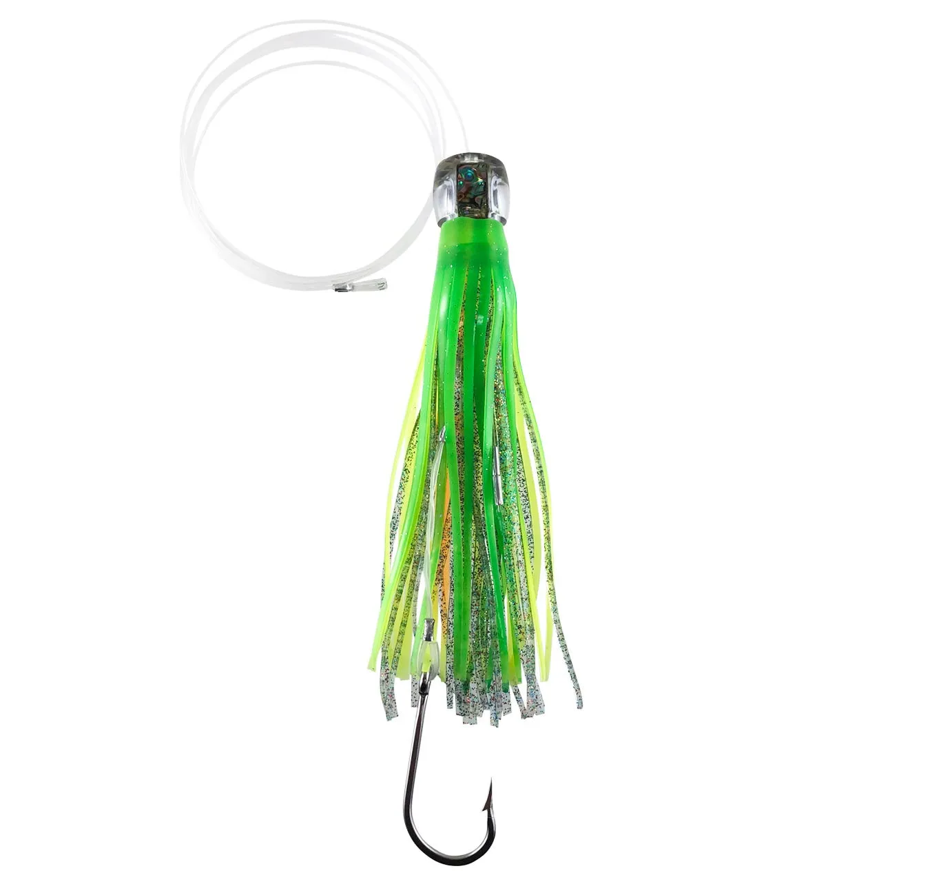Buku Hawaii 8" Skirted Lure Col Mardi Gras (Rigged)