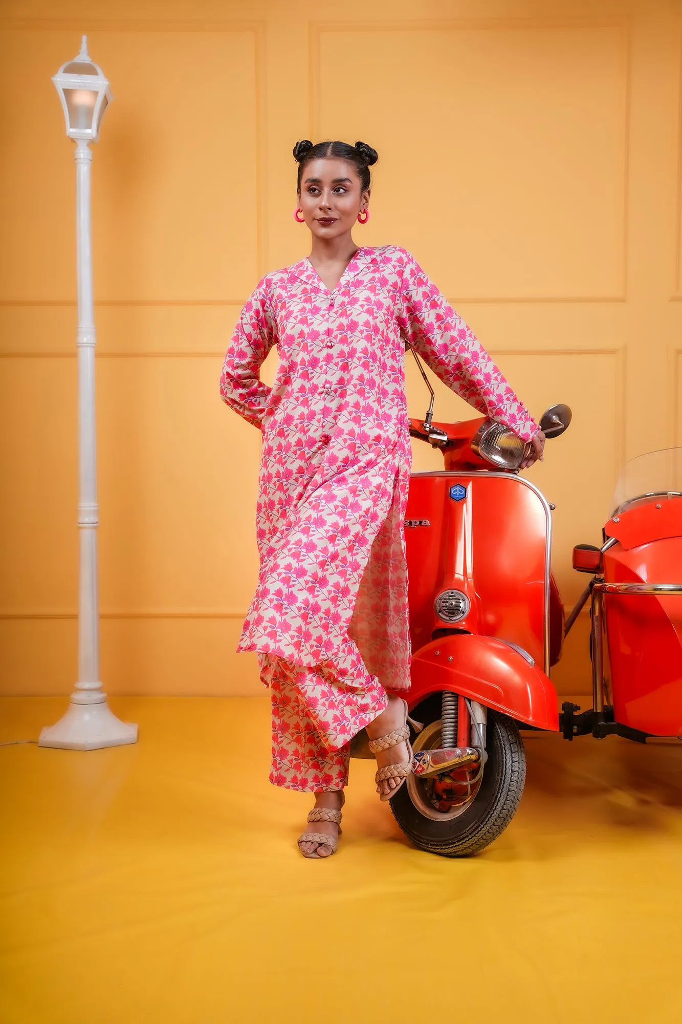 Chic Multicolored Co-ord Set