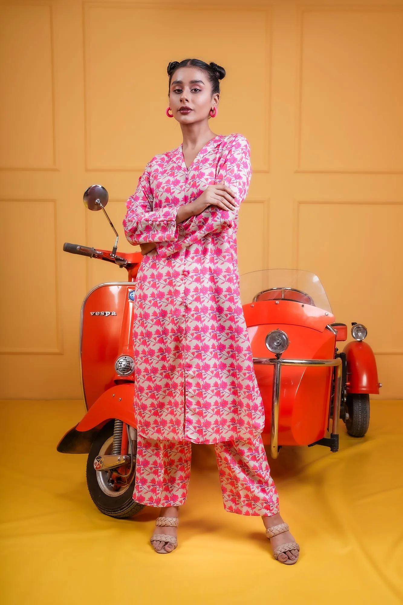 Chic Multicolored Co-ord Set