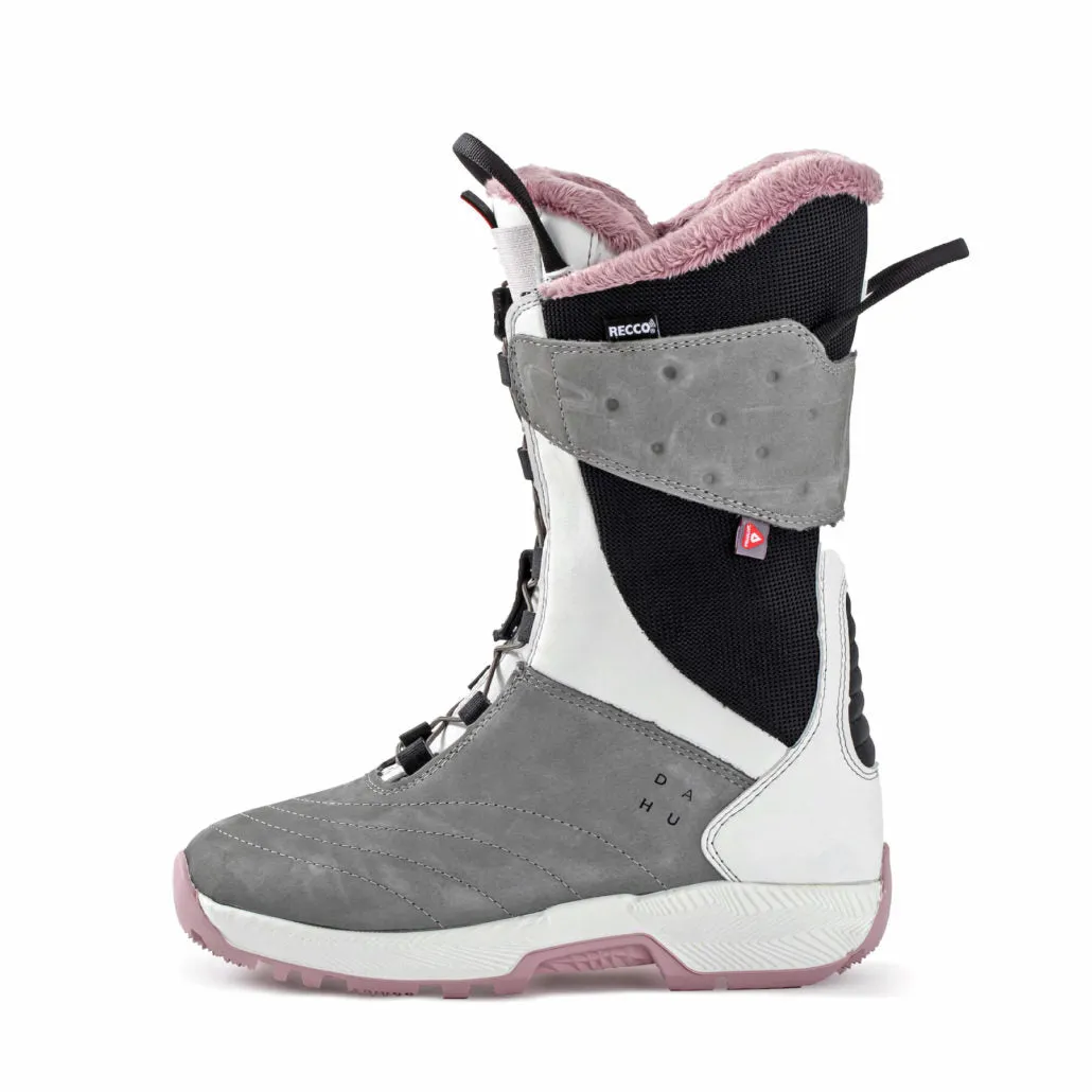 DAHU Ecorce 01 ski boots - Womens - Light Grey White Pink