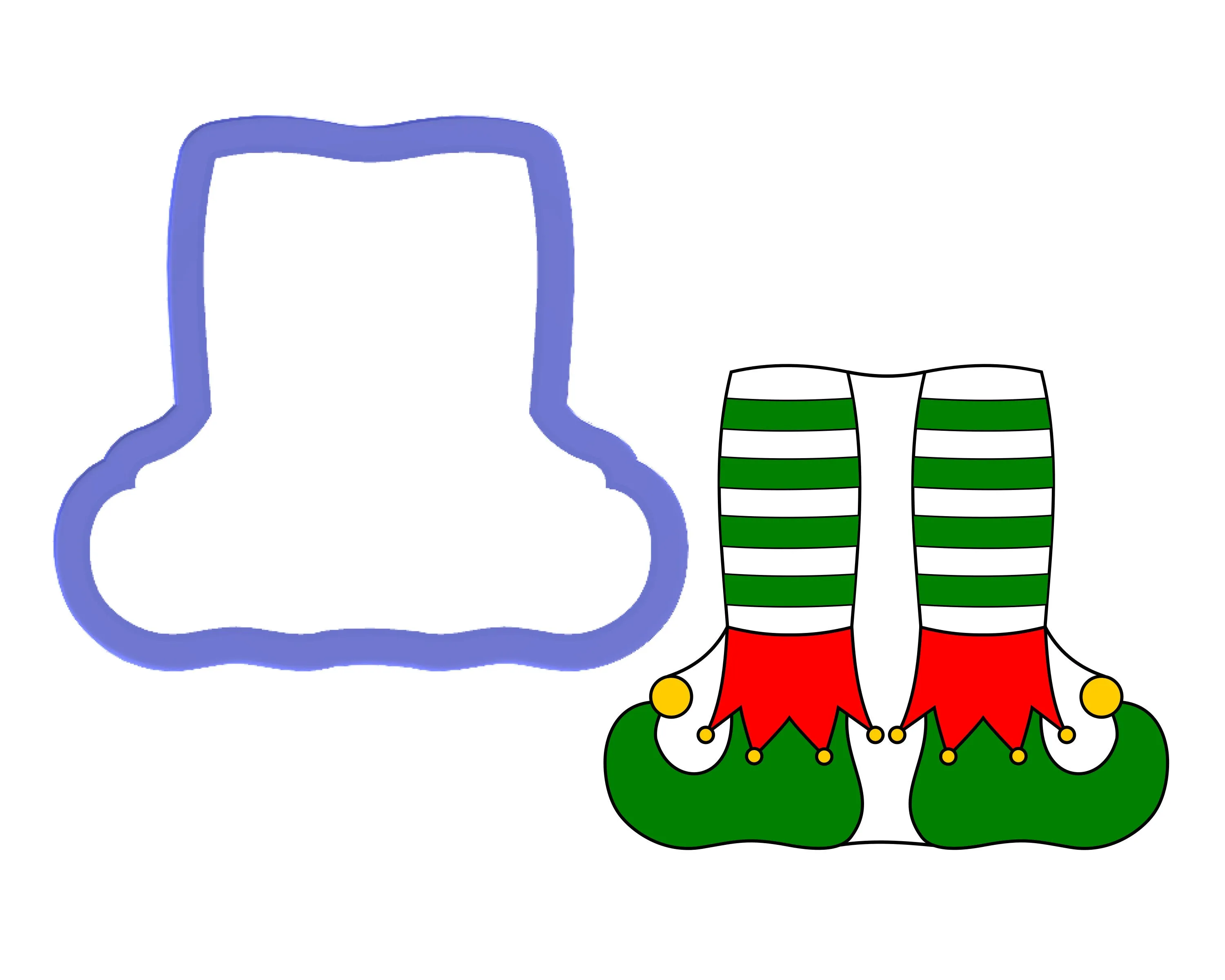 Elf Legs Cookie Cutter