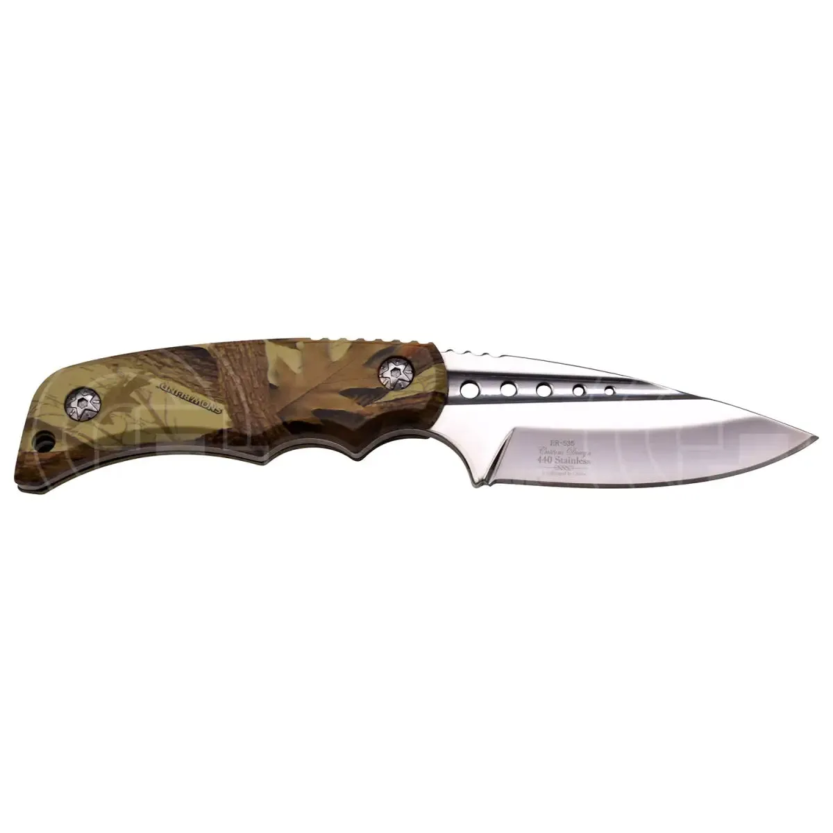 Elk Ridge Brown Camo Fixed Blade Knife ER-535BC