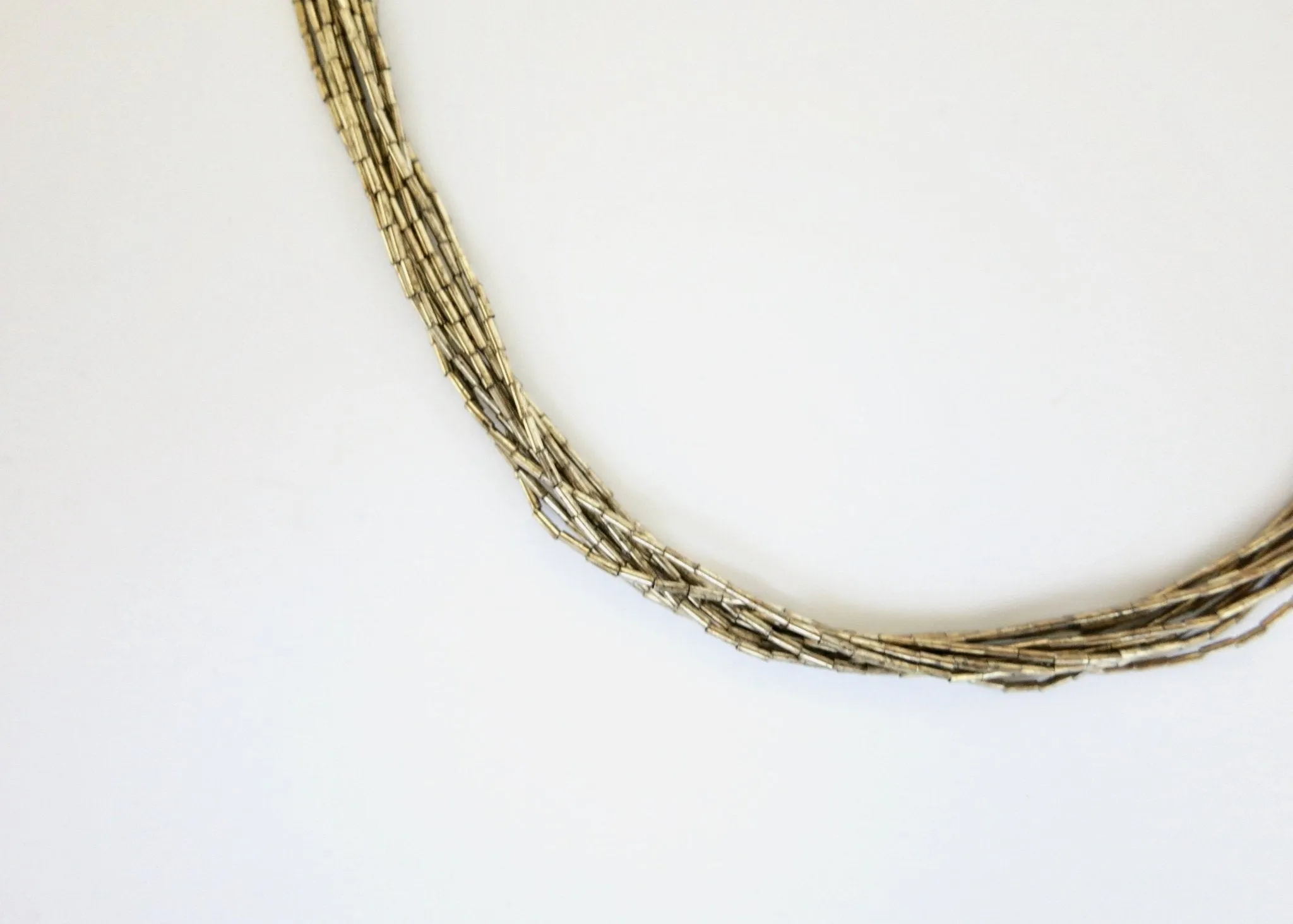 Ethereal, liquid silver Southwestern necklace & earrings set