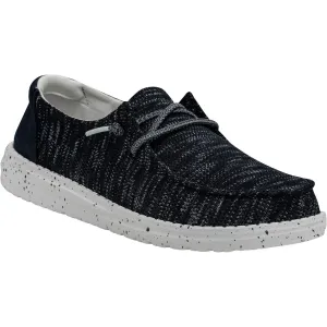 HEYDUDE Wendy Sox Polyester/Cotton/Spandex Women's Navy Loafers