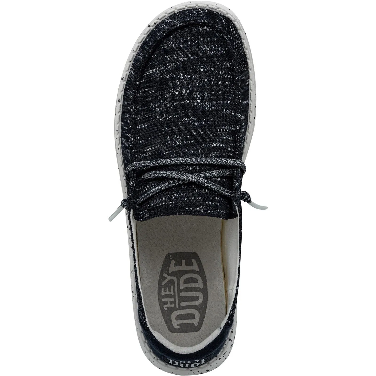 HEYDUDE Wendy Sox Polyester/Cotton/Spandex Women's Navy Loafers