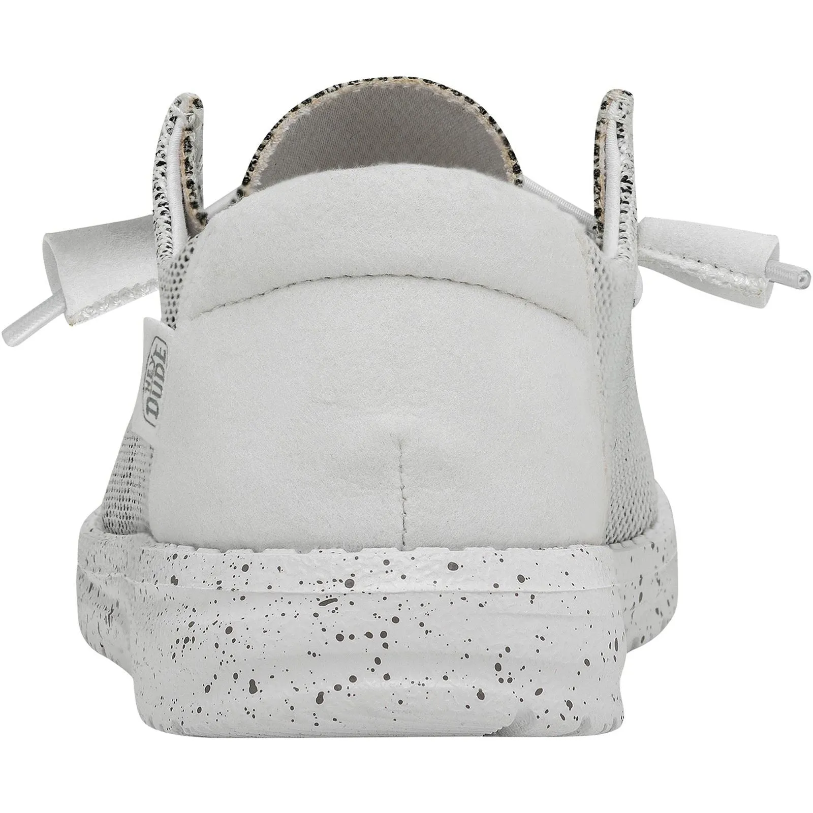 HEYDUDE Wendy Sox Polyester/Cotton/Spandex Women's Stone White Loafers