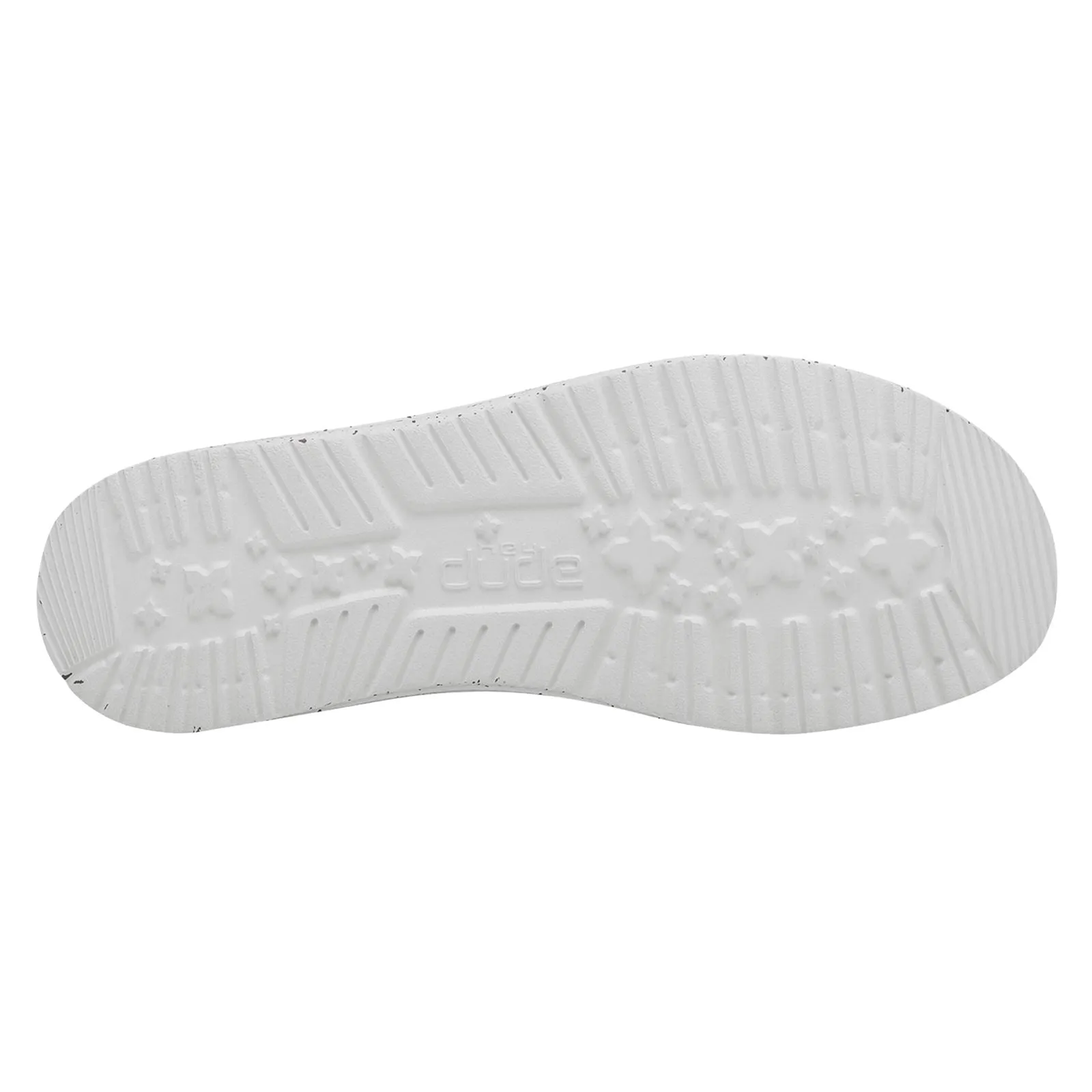 HEYDUDE Wendy Sox Polyester/Cotton/Spandex Women's Stone White Loafers