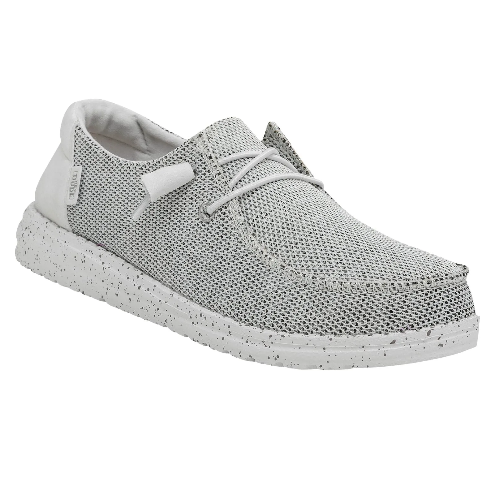 HEYDUDE Wendy Sox Polyester/Cotton/Spandex Women's Stone White Loafers