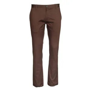 JUMP USA Men C.H. Brown Premium Cotton Slim Fit Sustainable Chinos