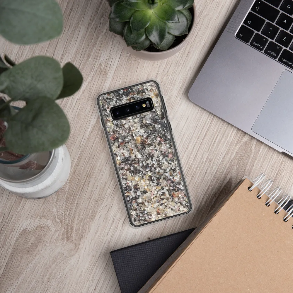 Sand - Black and White Swirl - Samsung phone case