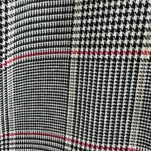 SEEK PLAID double breasted BLAZER Oversized boxy long jacket LF women’s S preppy