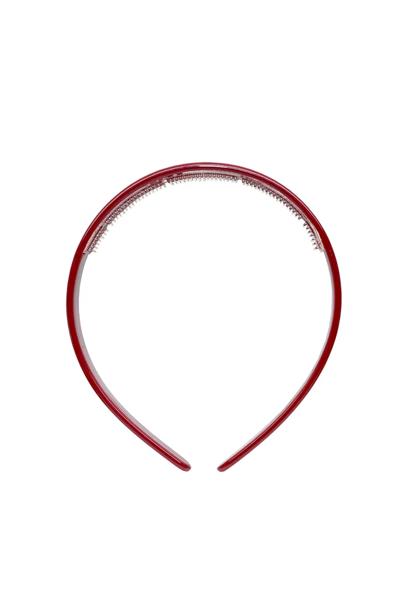 Wide Starlet Headband in Cherry Kiss