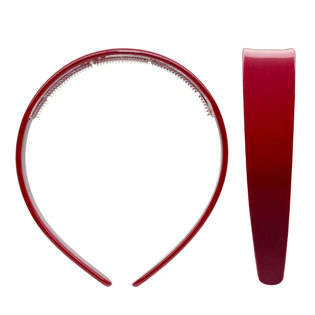 Wide Starlet Headband in Cherry Kiss