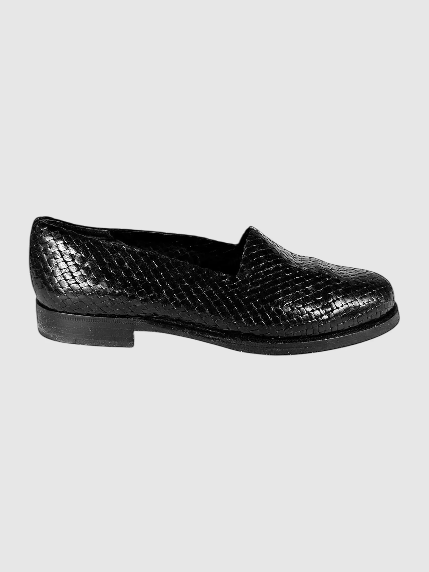 Woven Leather Loafers