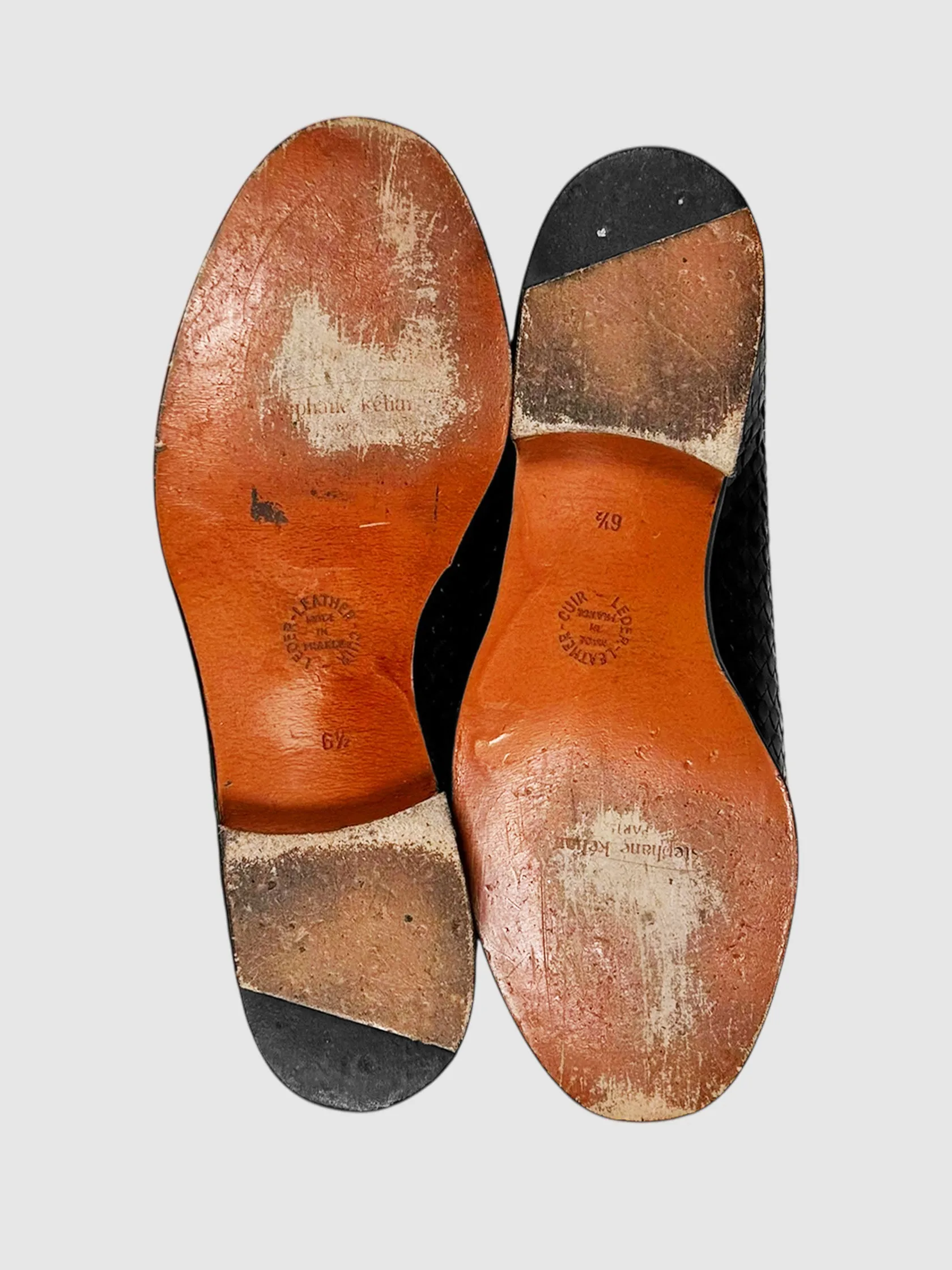 Woven Leather Loafers