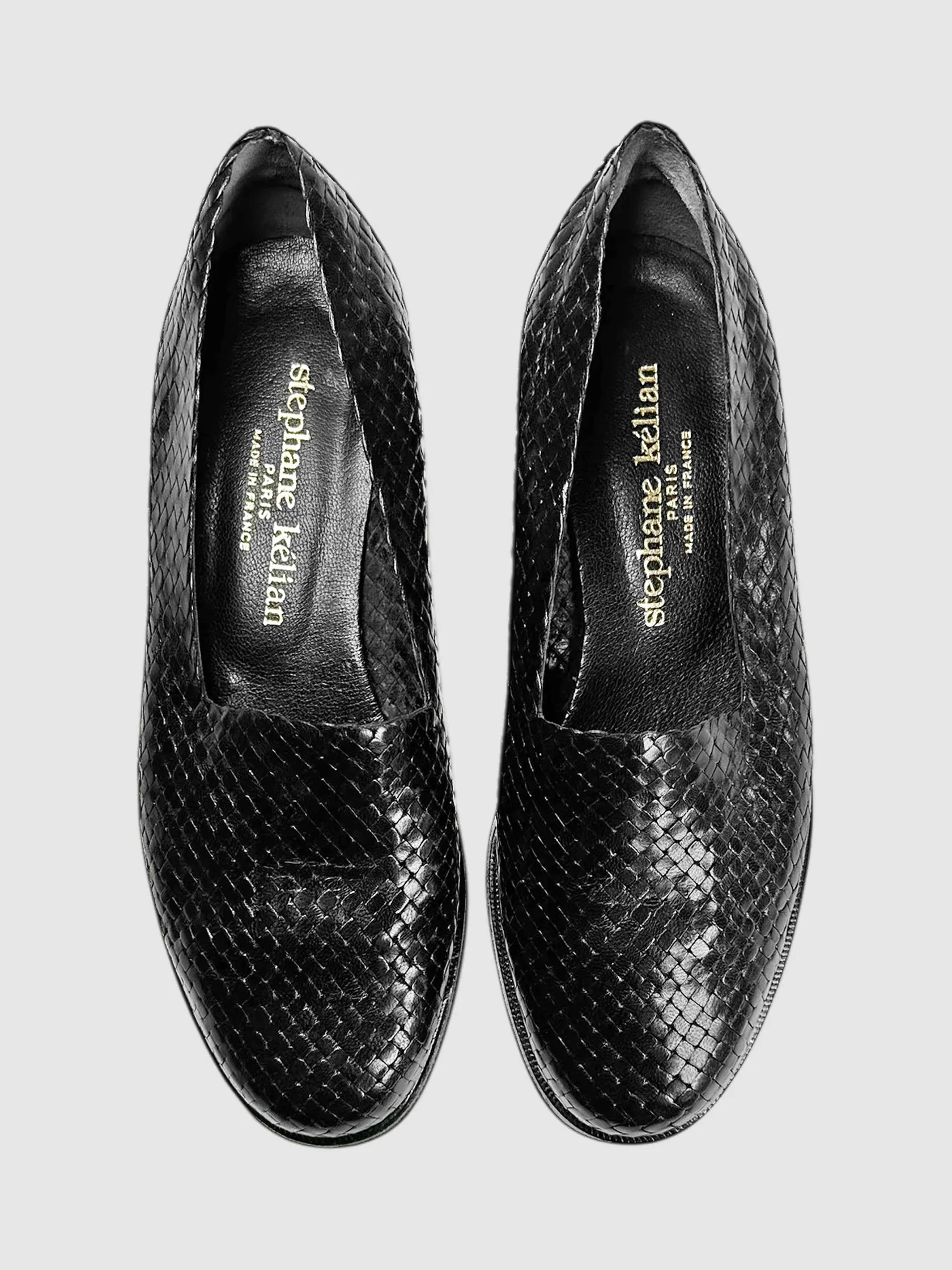 Woven Leather Loafers