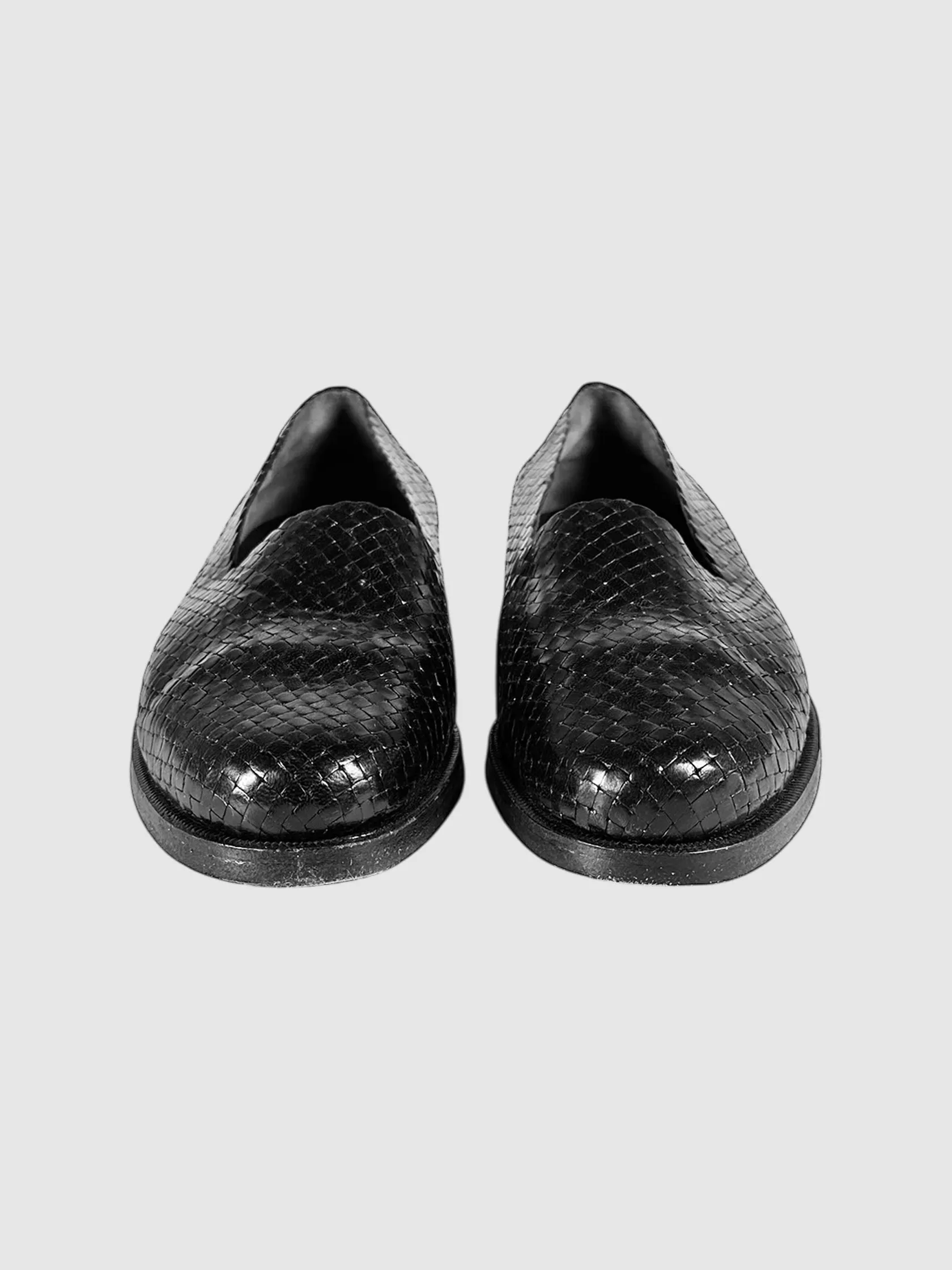 Woven Leather Loafers