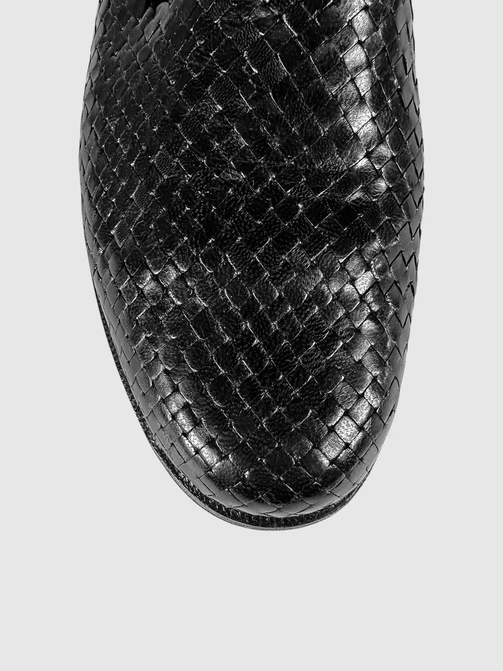 Woven Leather Loafers