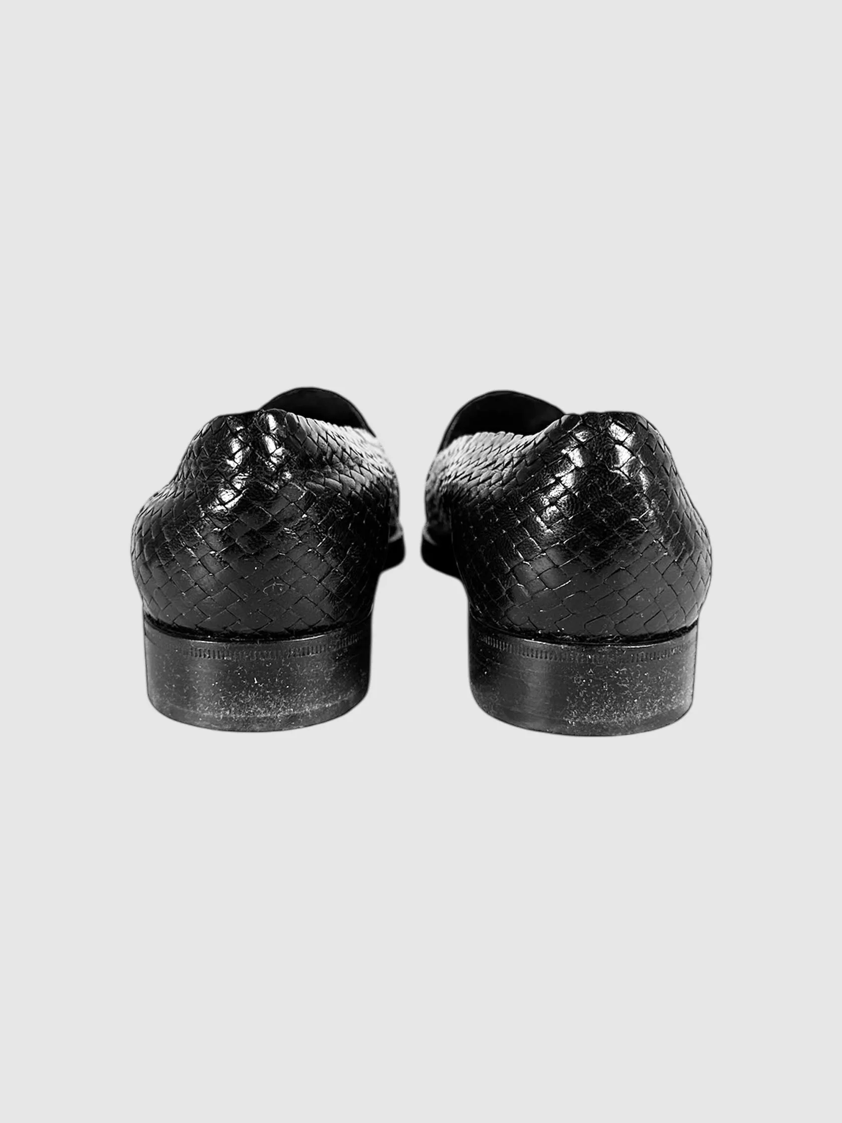 Woven Leather Loafers